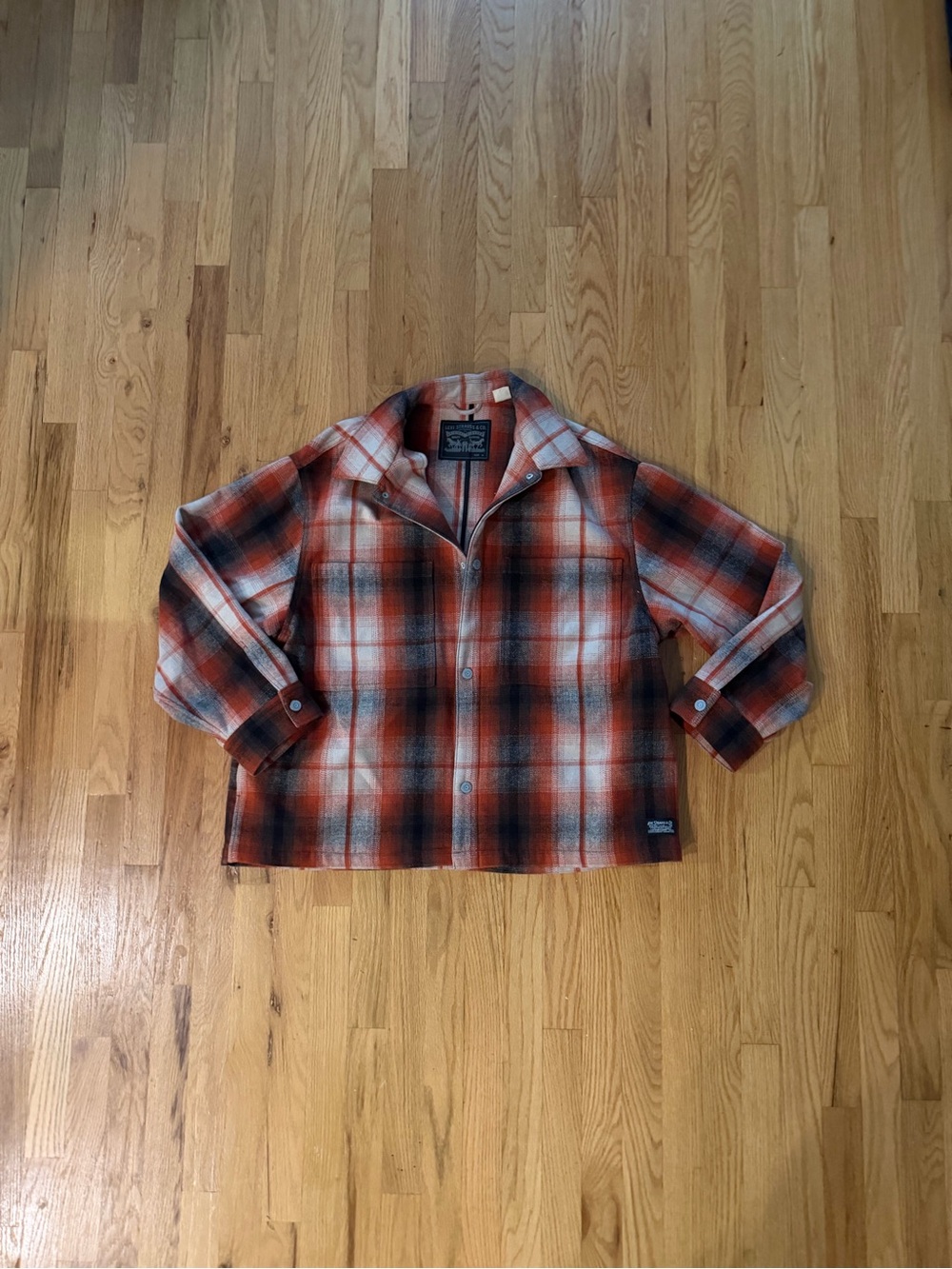 Levi’s Fall Flannel Plaid Wool Jacket